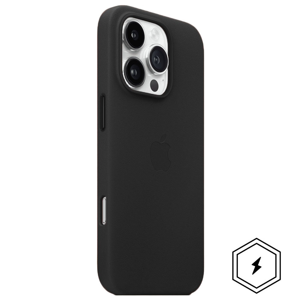iPhone 16 Pro Leather Case with MagSafe - Black