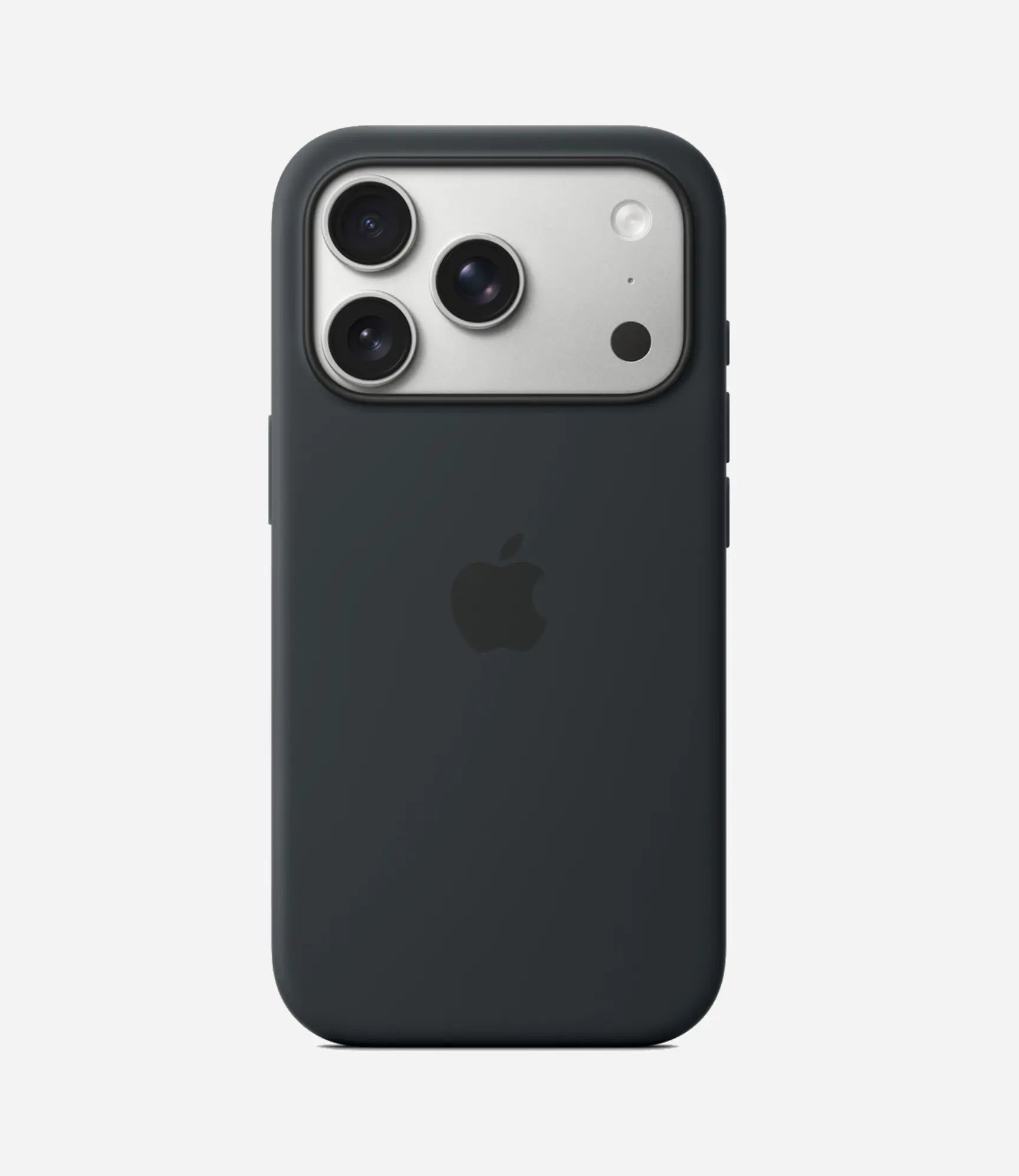 Solid Midnight Soft Silicone iPhone Case
