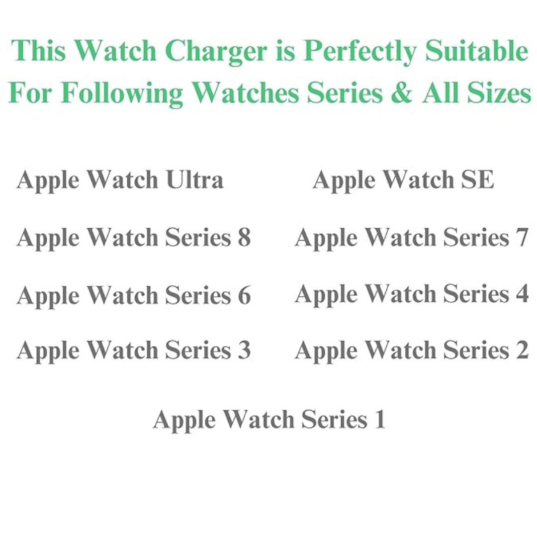 Braided Magnetic Wireless Charging Cable for iwatch (USB Type C) (WHITE)