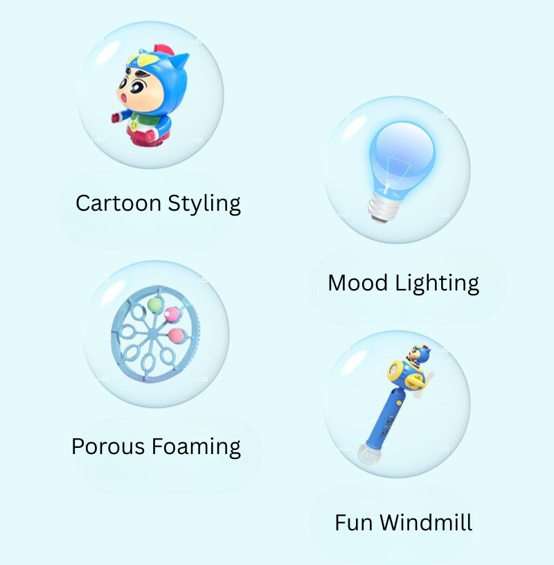 Casecart Cartoon Bubble Blowing Toy with Mood Lights