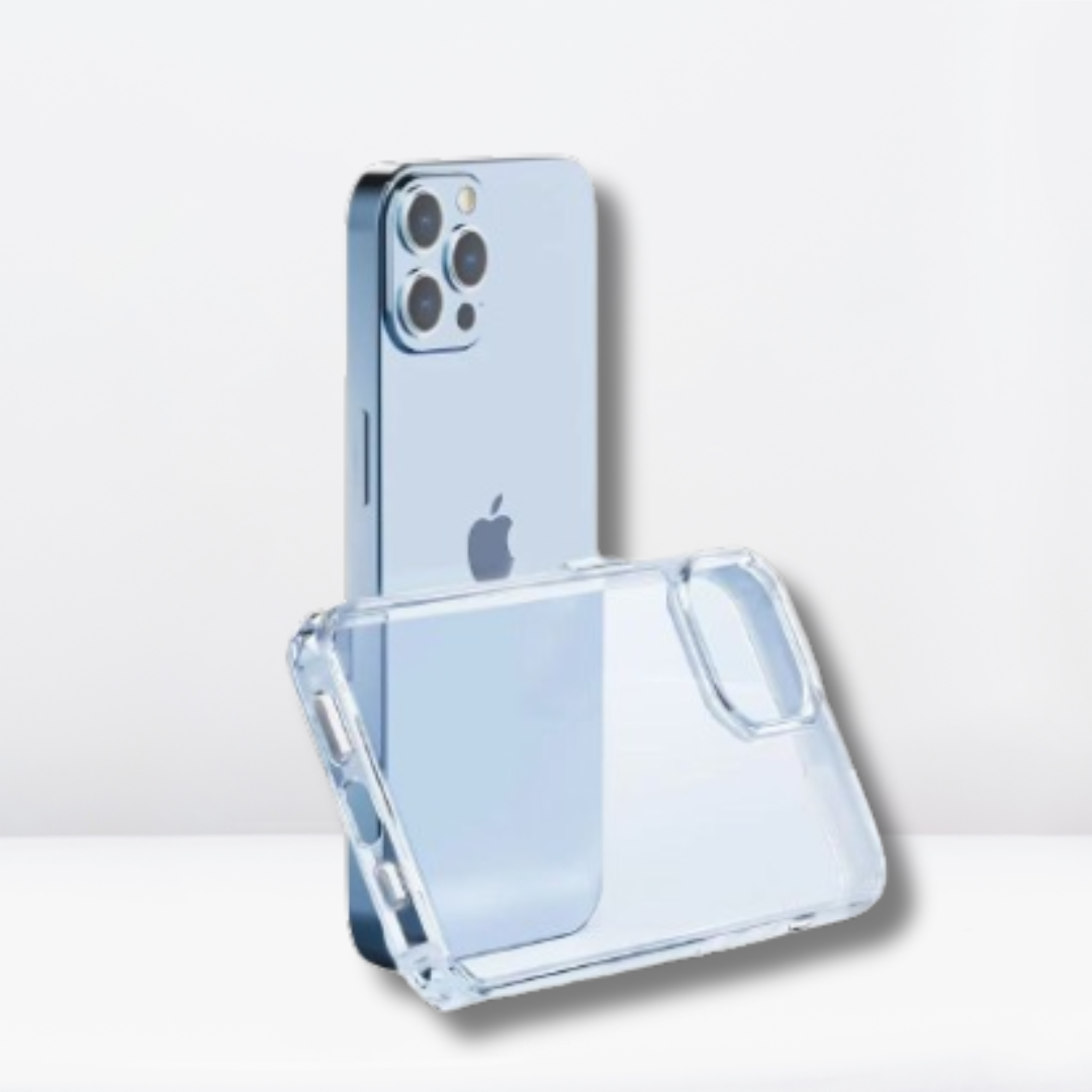 Crystal Clear Hard Case with Soft Edges, along with a Dust-Proof Net iPhone 11 Series