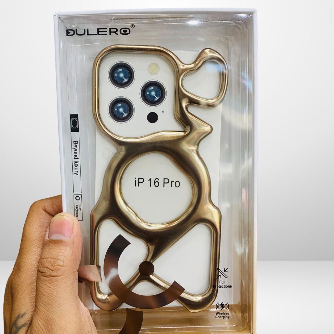 Frameless Metal Look Case with MagSafe for iPhone 16 Pro/16 Pro Max in Desert Brown, image 3 – CaseCart