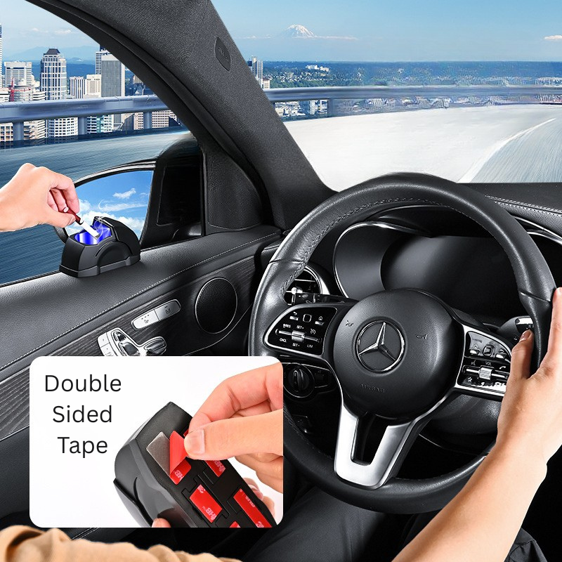 Stick-On Car Ashtray with LED Light