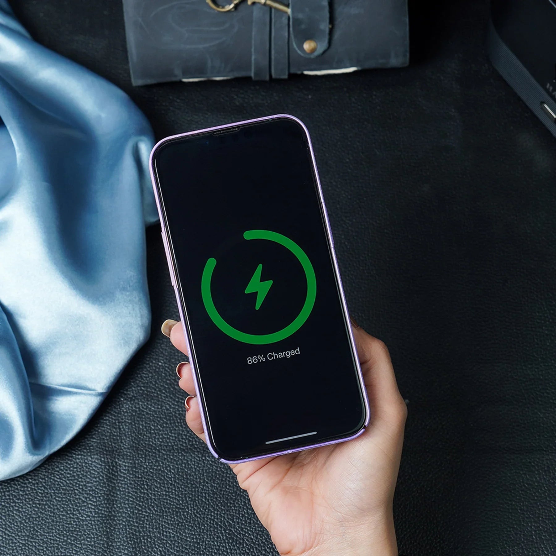 iPhone 15 Pro Max Radium Glow Futuristic Tech Design Magsafe Case - Black