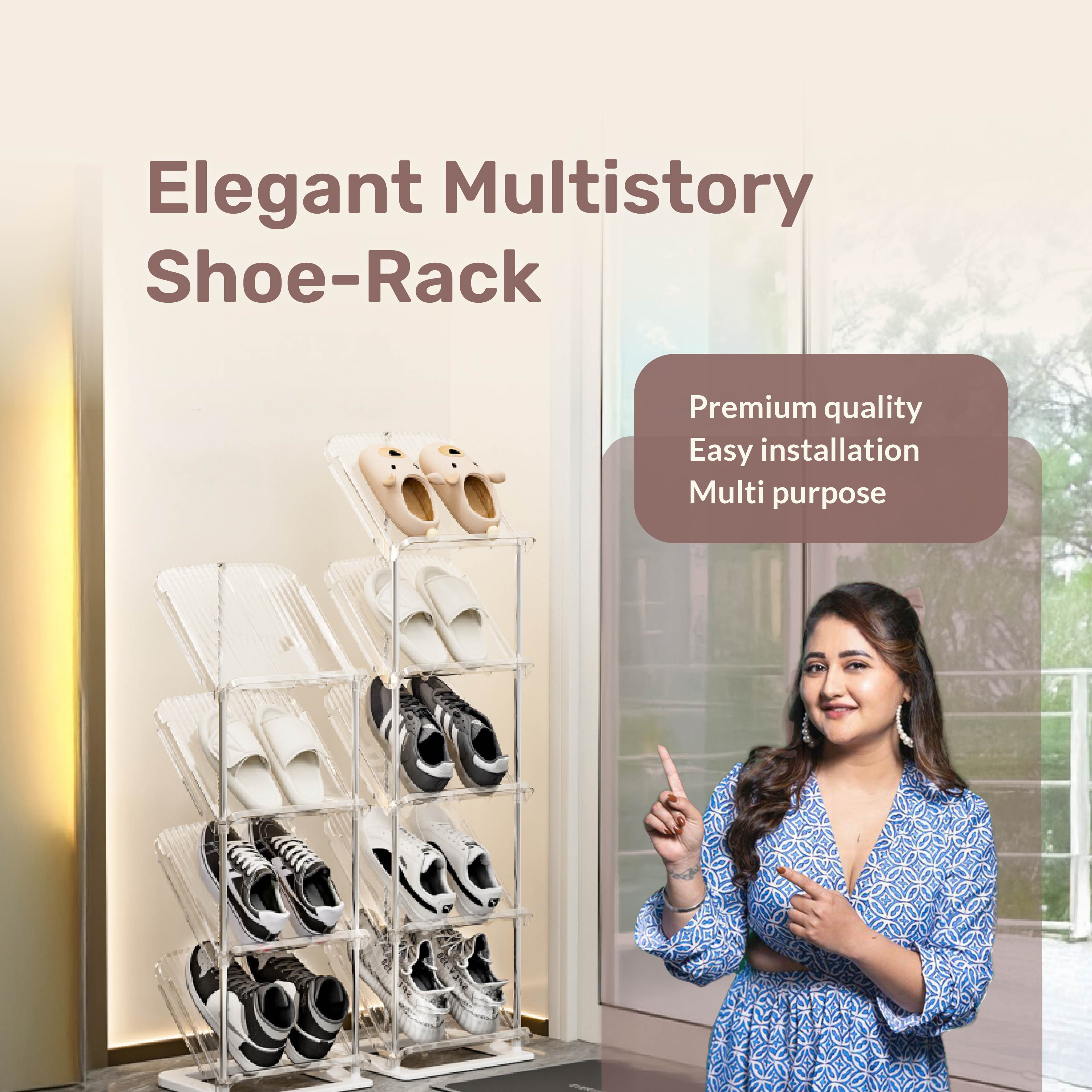 Casecart Elegant Multi-Tier Outdoor Shoe and Utility Rack