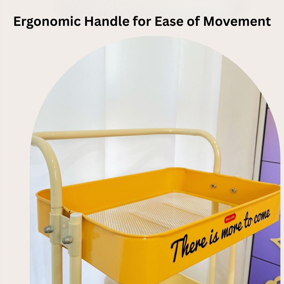 High Quality Carbon Steel Cartoon Style Trolley Rack with Wheels