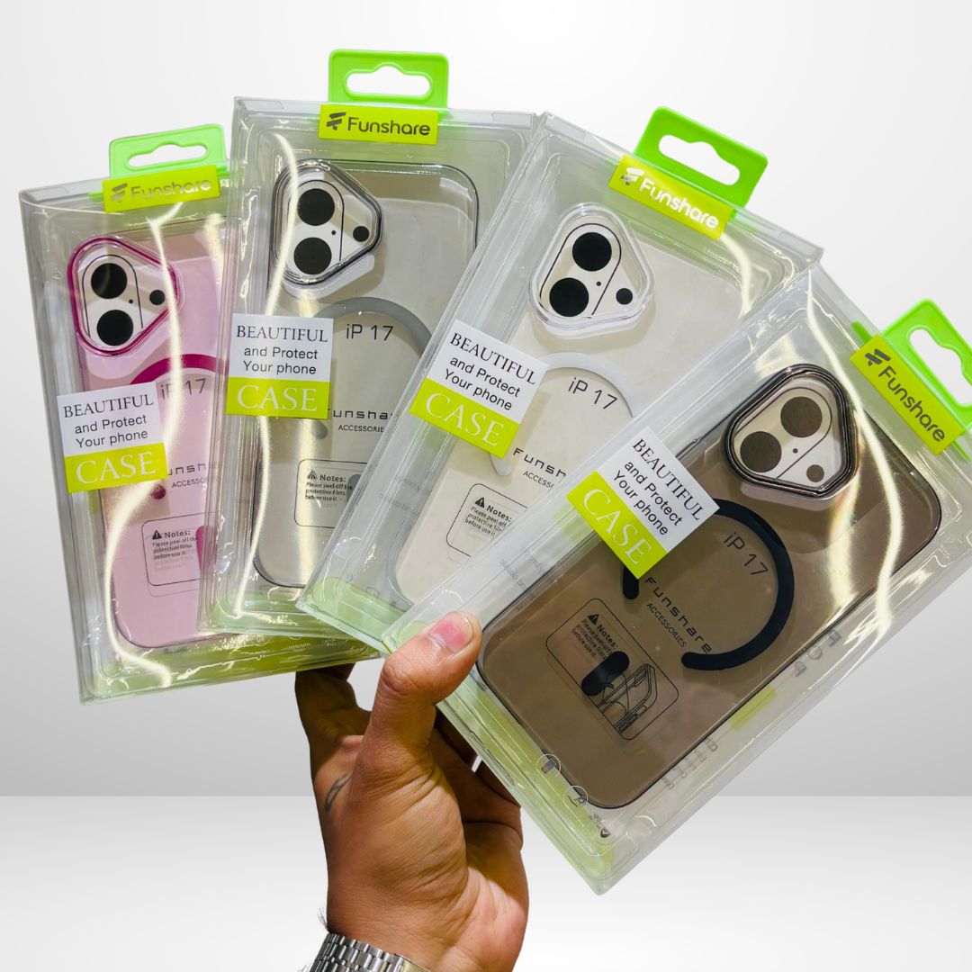 FUNSHARE Ultra-Thin Crystal Clear MagSafe Case for iPhone 17 Series