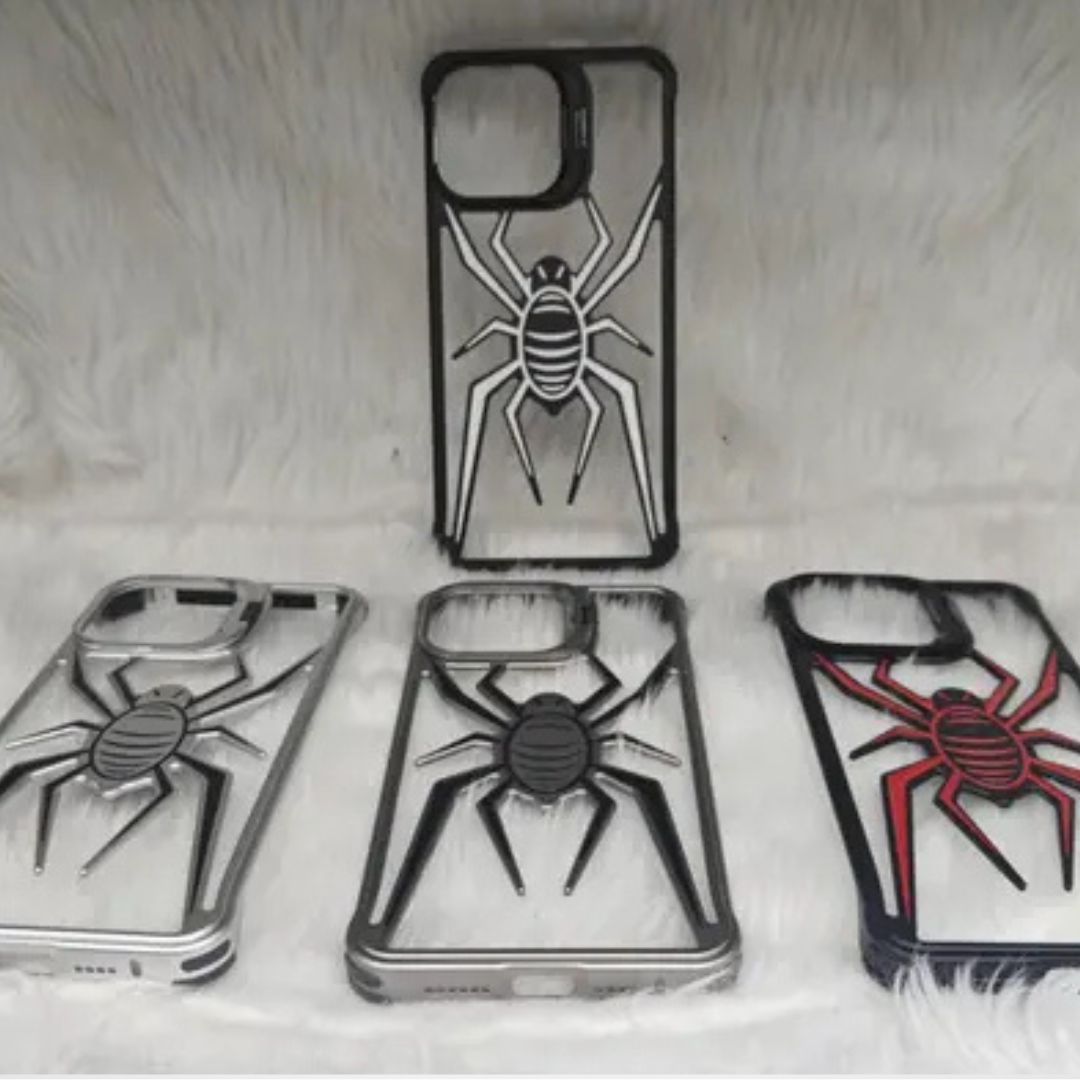 Full Metal Spider Case with Camera Kickstand for iPhone 15Pro/15ProMax
