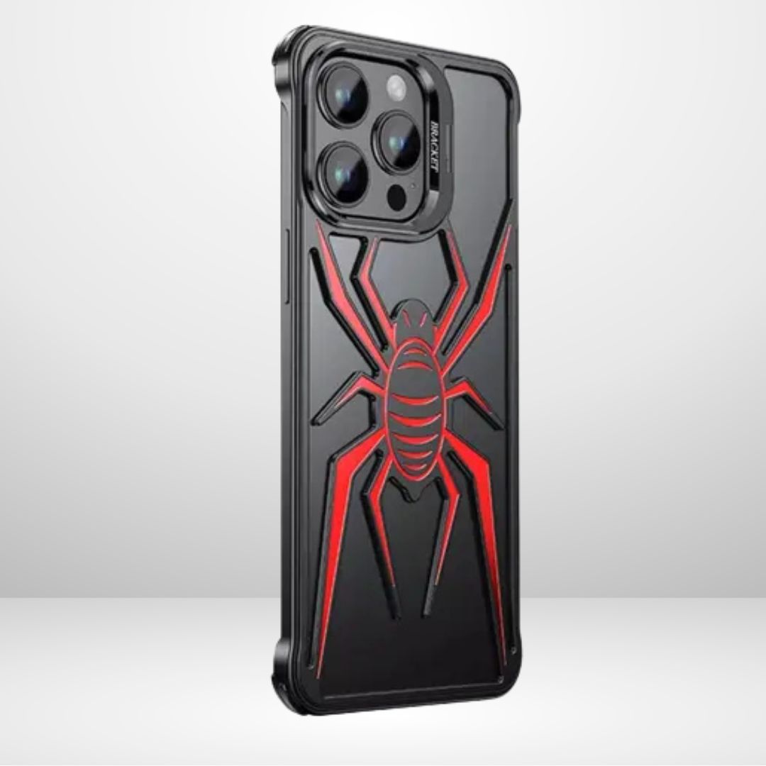 Full Metal Spider Case with Camera Kickstand for iPhone 15Pro/15ProMax