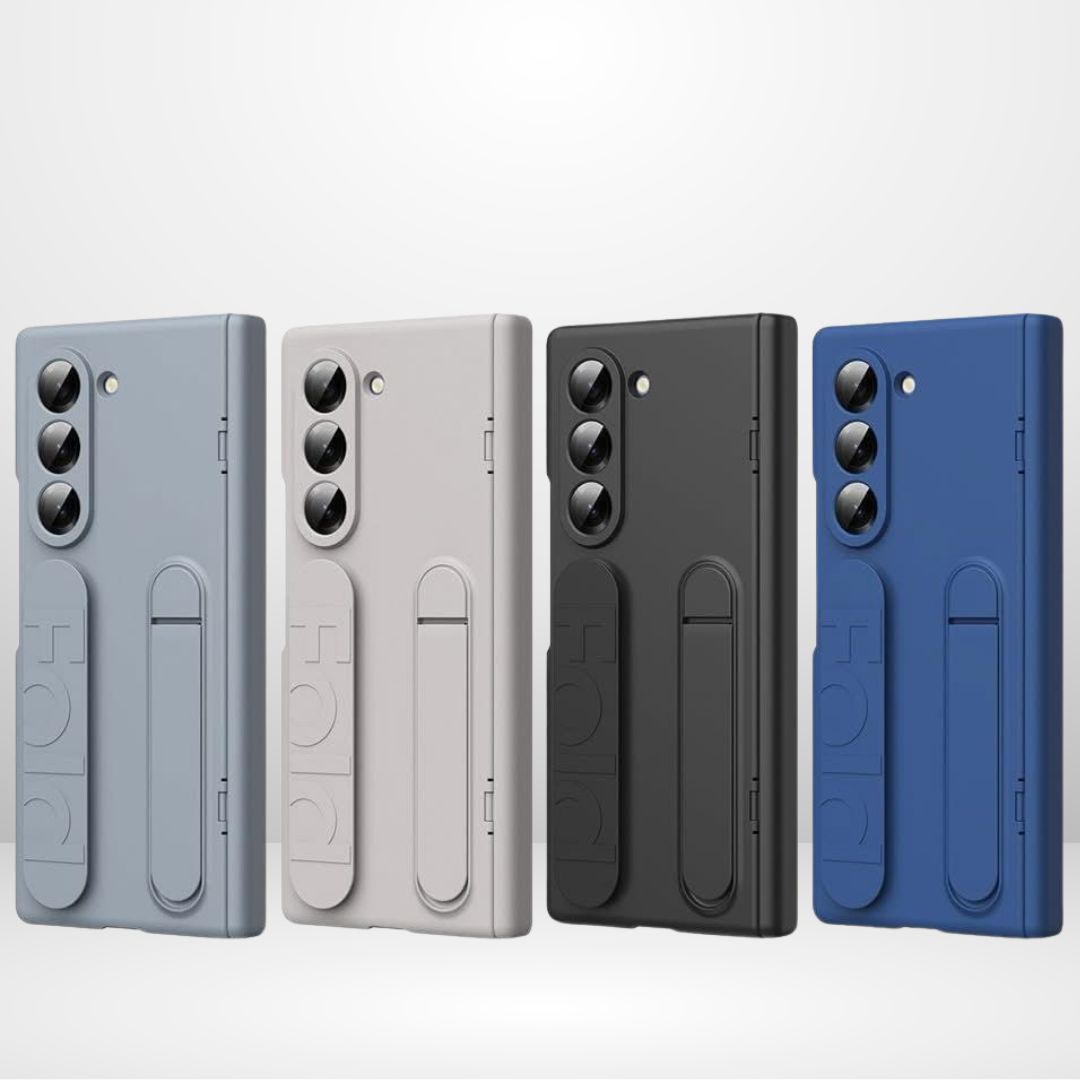 GKK Silicone Hegemony Series with Stand Band & Front Glass Case for Galaxy Fold 7