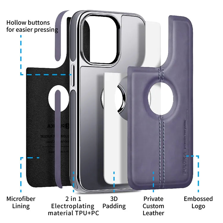 iPhone 14 Pro Max Premium Quality Leather Case