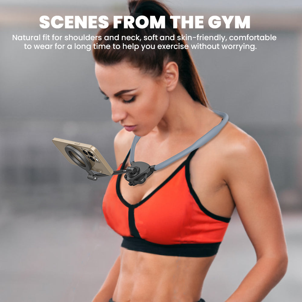 CaseCart Magnetic Neck Mount for Phones worn for POV shooting