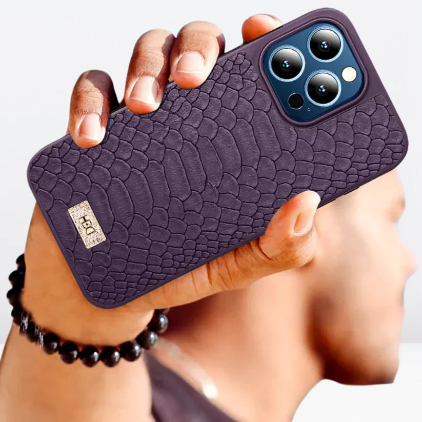 HBD Leather Crocodile Case for iPhone 15 Pro Max