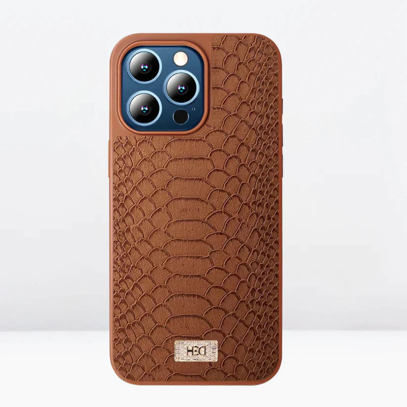 HBD Leather Crocodile Case for iPhone 15 Pro