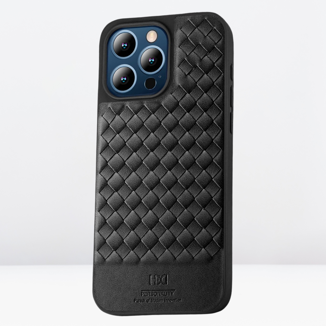 iPhone 15 Pro HBD Cross Leather Fine Texture Cases