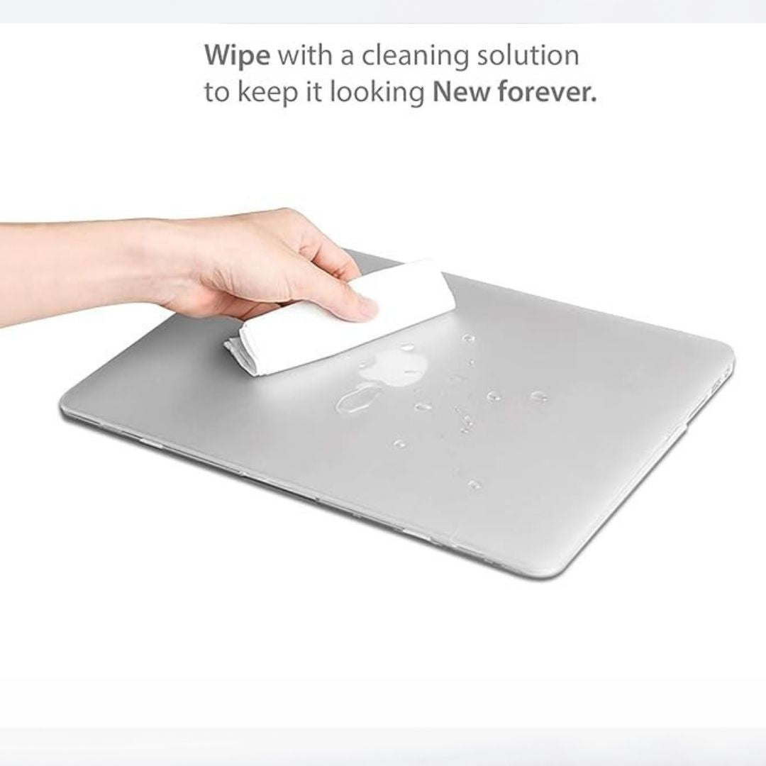 Hard Shell Sleek Protection case for MacBook 14.2 inch (Front & Back) (Transparent clear)