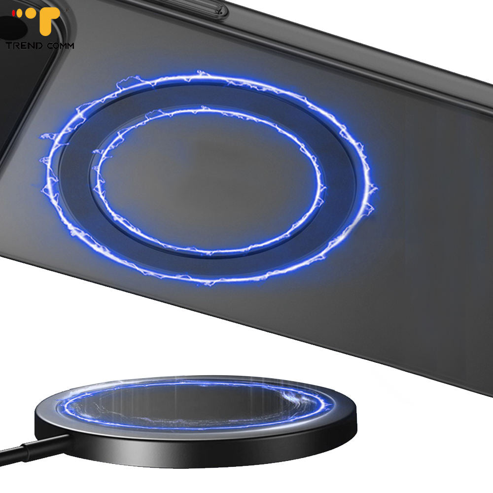 iPhone 17 Pro 0.8mm Thin Semi Transparent Matte Finish Smoky Cover with Magsafe - Black