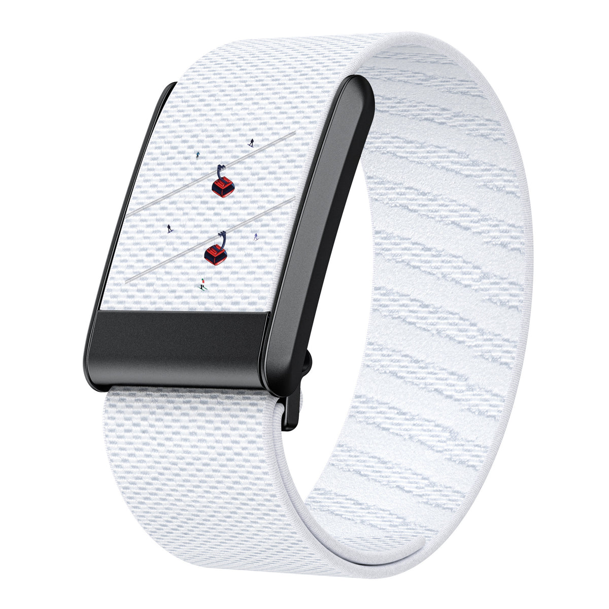 CaseCart Graphic Woven Strap White