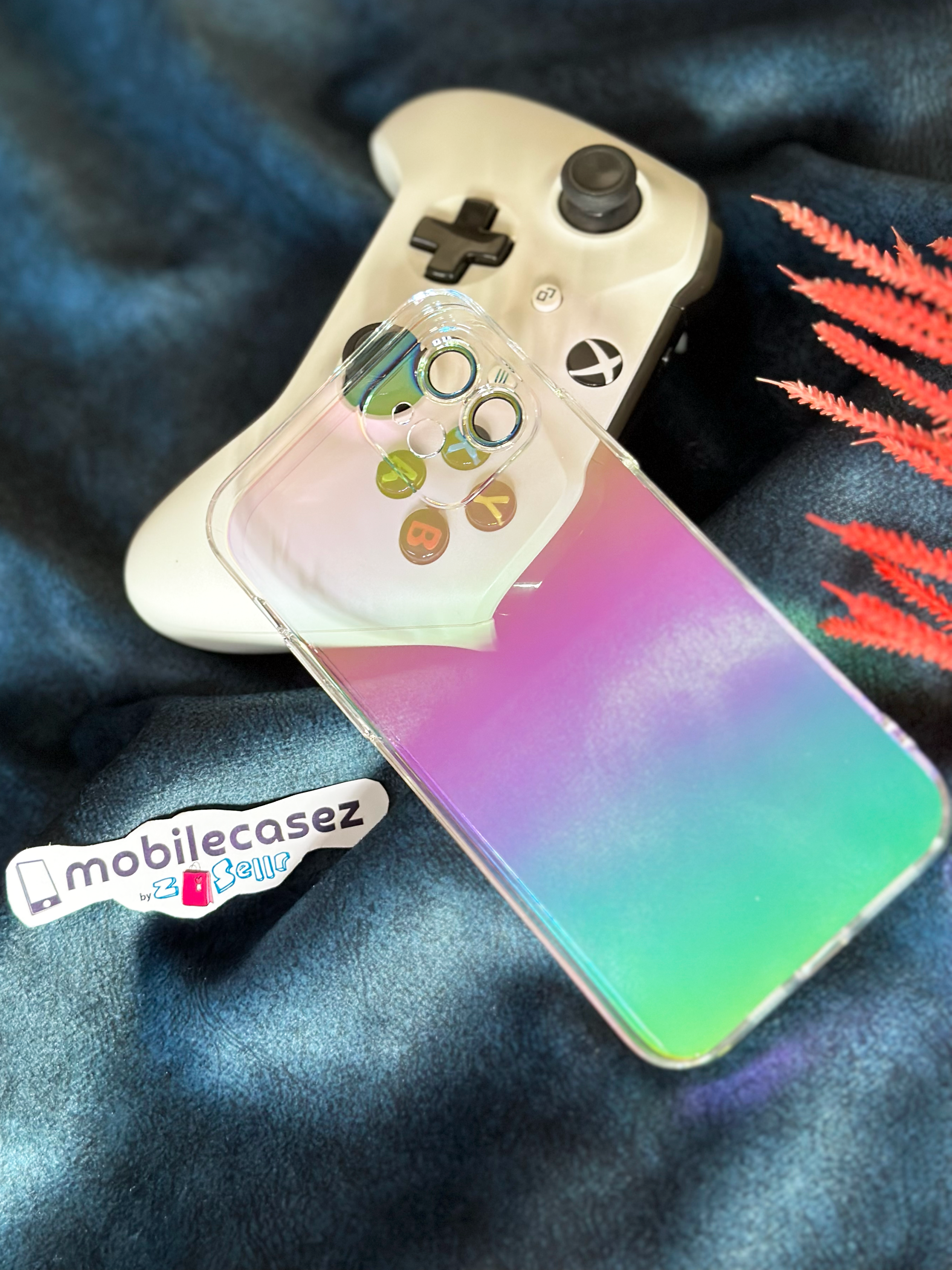 iPhone 12 Cover | Spigen Original Ultra Hybrid Transparent Mobile Cover For iPhone 12 Rainbow Gradient