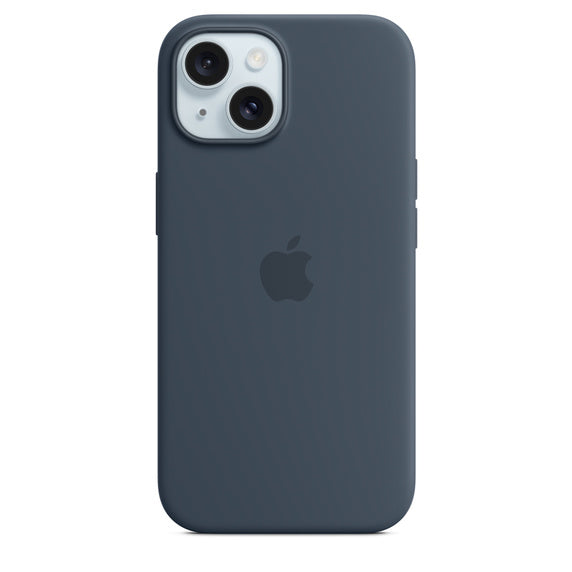 iPhone 15  Silicon Case with Magsafe Case-Navy Blue