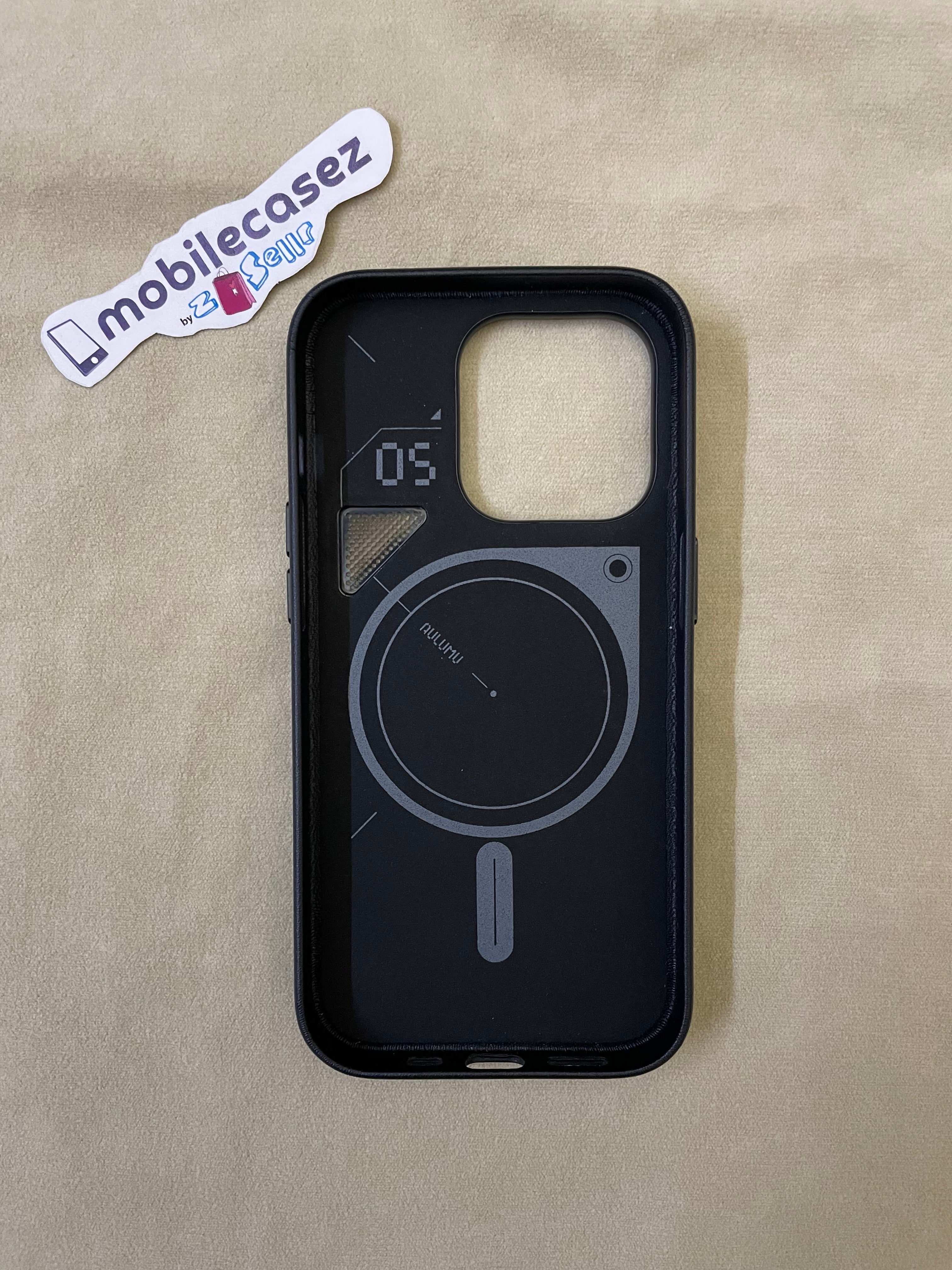 Aulumu A15 Magnetic Case for iPhone 14 Pro Case Compatible with MagSafe, Translucent Matte Back Cover, Slim Soft TPU Frame, Anti-Fingerprint, Black