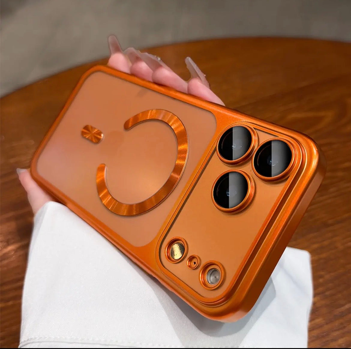 Matte Chrome MAGSAFE Case For iPhone