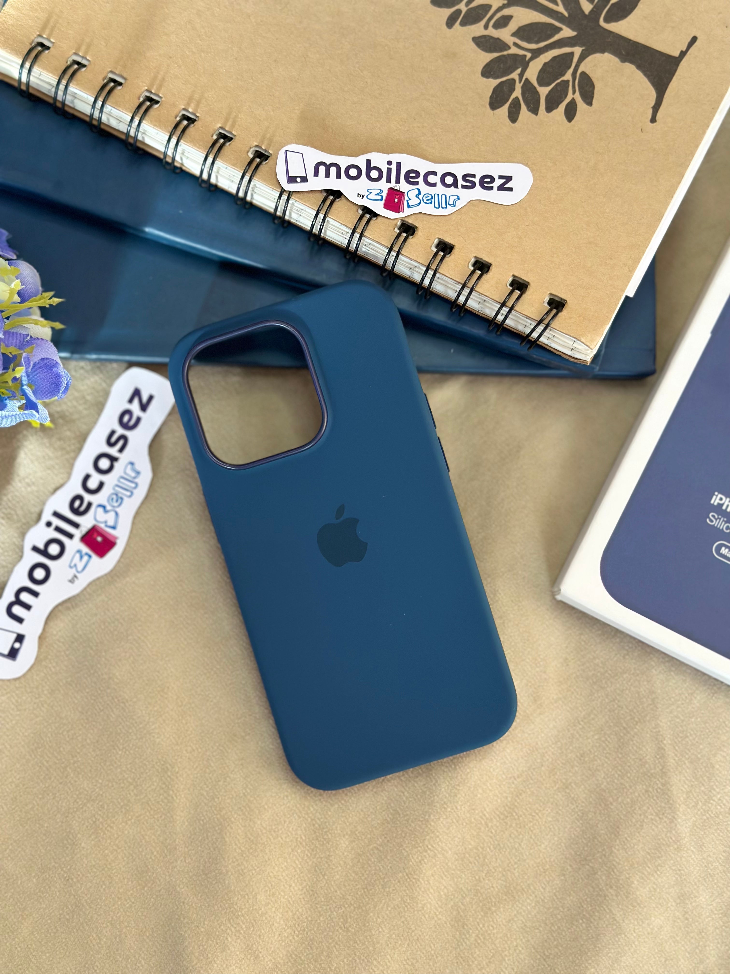 iPhone 14 Pro Max Silicone Cover with Mag-Safe Apple Original Silicone Case with Mag-Safe For Apple iPhone 14 Pro Max with Mag-Safe Blue