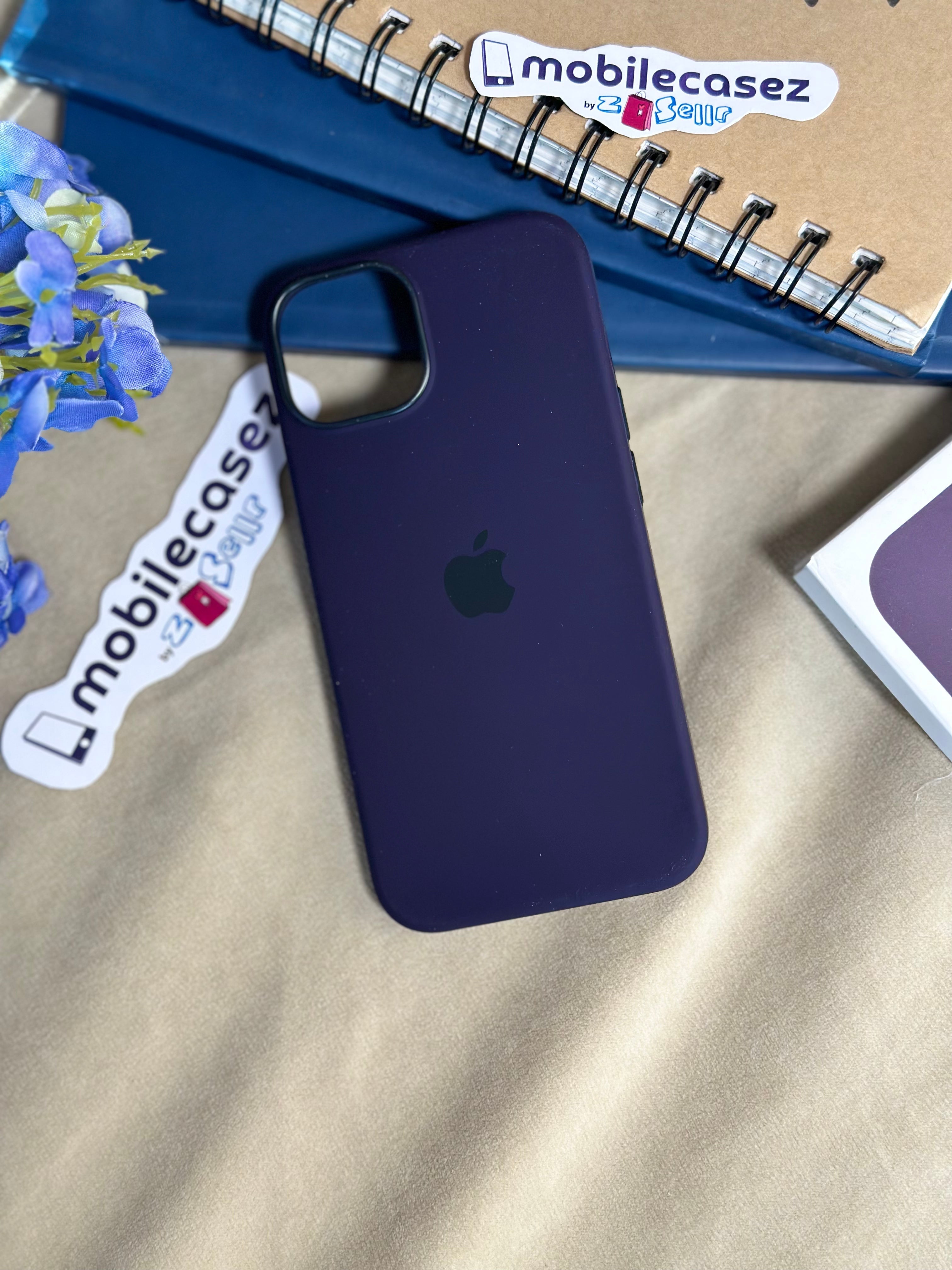 iPhone 14 Pro Silicone Cover with Mag-Safe Apple Original Silicone Case with Mag-Safe For Apple iPhone 14 Pro with Mag-Safe Purple
