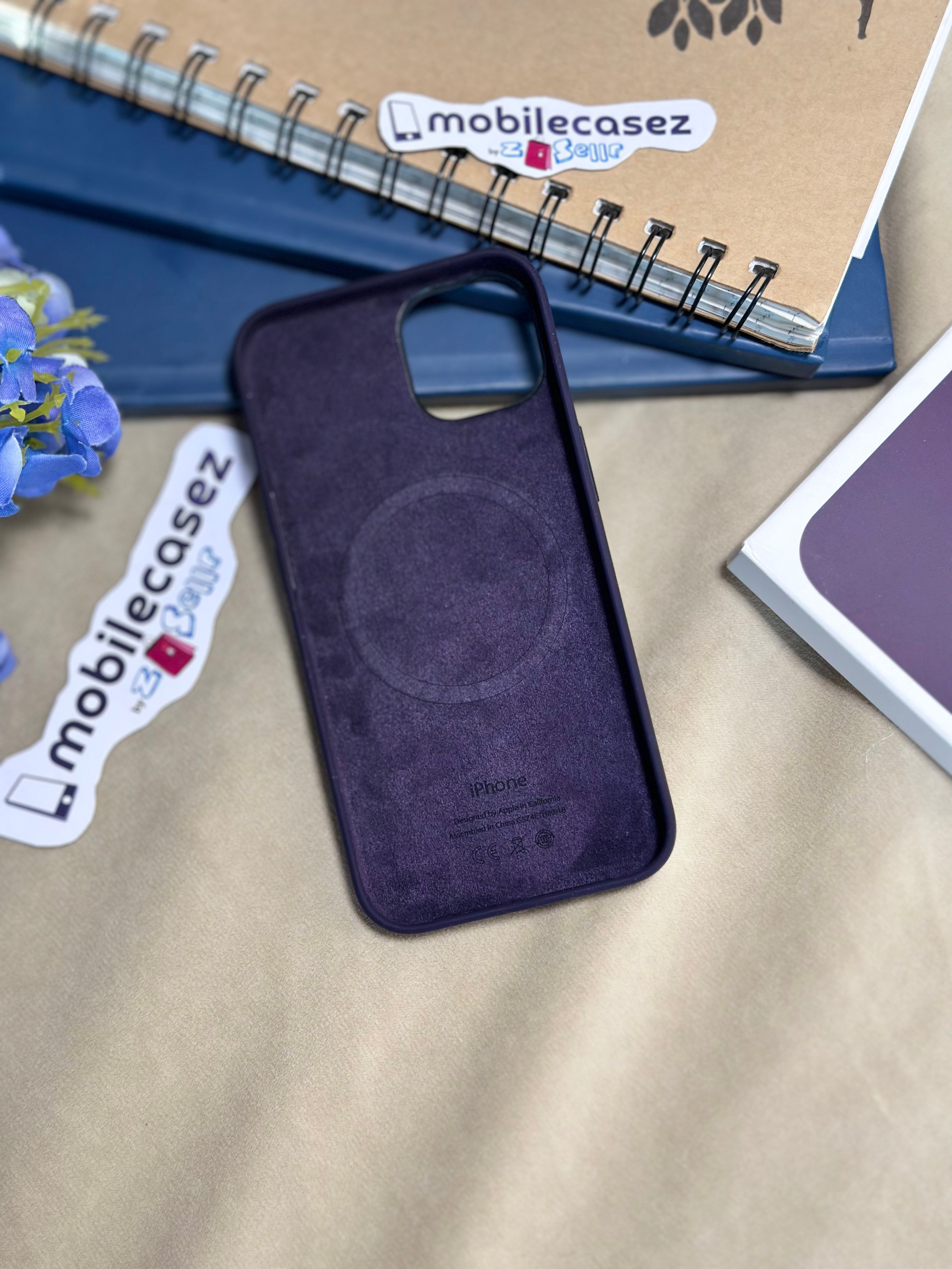 iPhone 14 Pro Max Silicone Cover with Mag-Safe Apple Original Silicone Case with Mag-Safe For Apple iPhone 14 Pro Max with Mag-Safe Purple