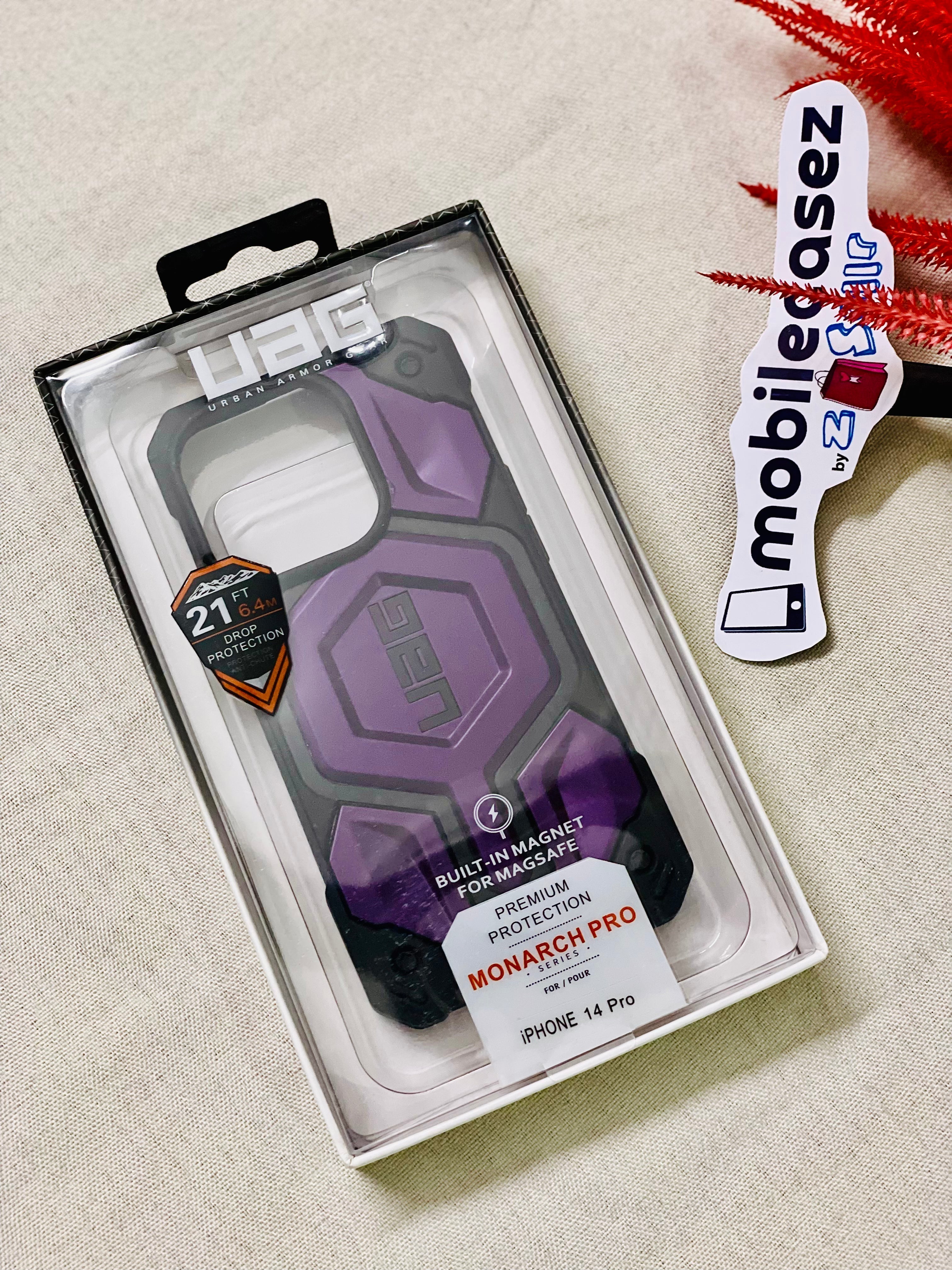 iPhone 14 Pro Max Armor Cover | Urban Armor iPhone 14 Pro Max Case, UAG Monarch Pro Mag-Safe Compatible, Slim Fit Rugged Protective Case/Cover Designed for iPhone 14 Pro Max Purple