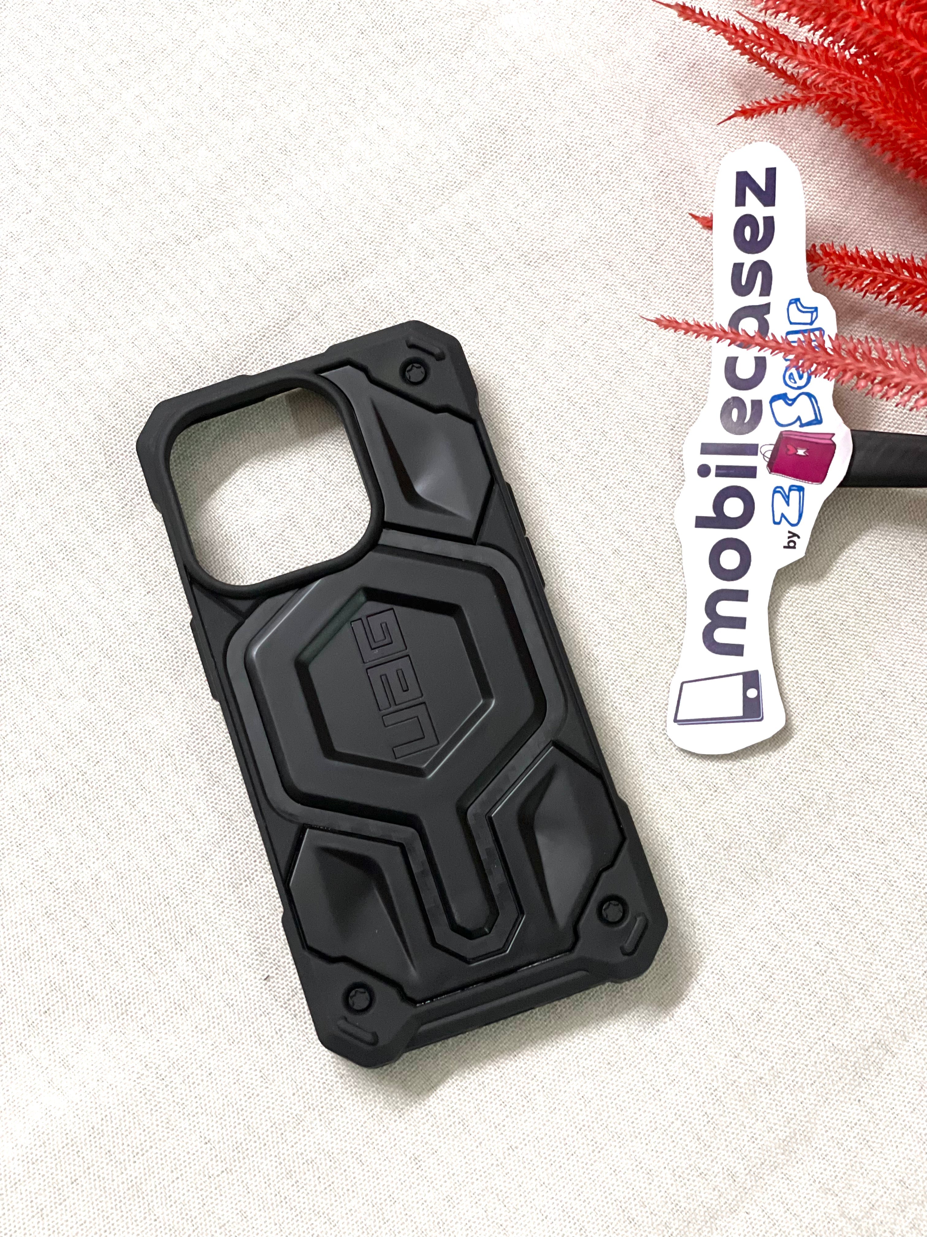 iPhone 15 Armor Cover | Urban Armor iPhone 15 Case, UAG Monarch Pro Mag-Safe Compatible, Slim Fit Rugged Protective Case for iPhone 15 Black