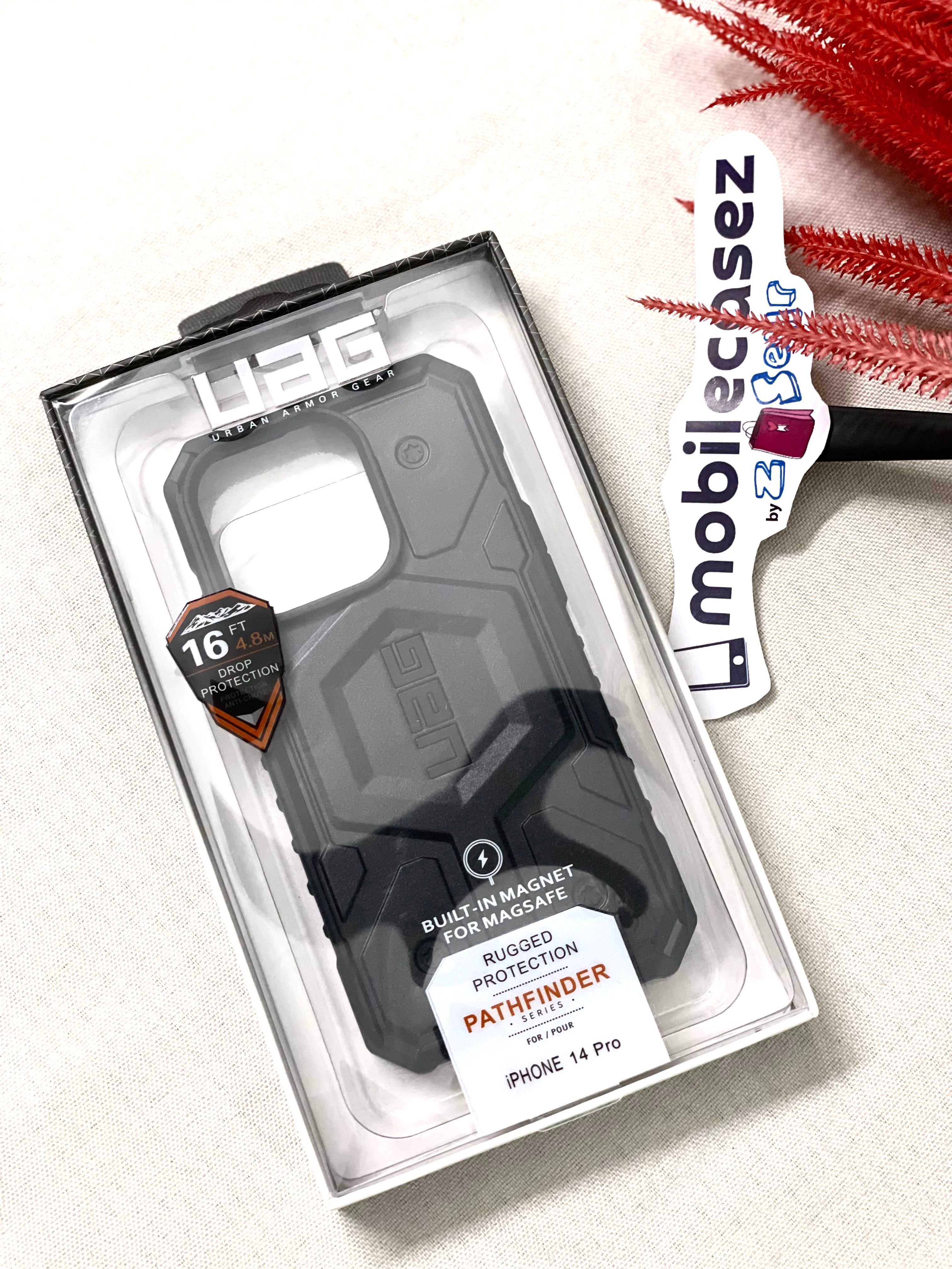 iPhone 15 Armor Cover | Urban Armor iPhone 15 Case, UAG Pathfinder Mag-Safe Compatible, Slim Fit Rugged Protective Case for iPhone 15 - Black