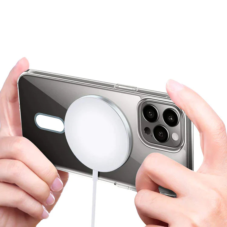 iPhone 13 Pro Ultra Hybrid Magnetic Protective Clear Case - Transparent