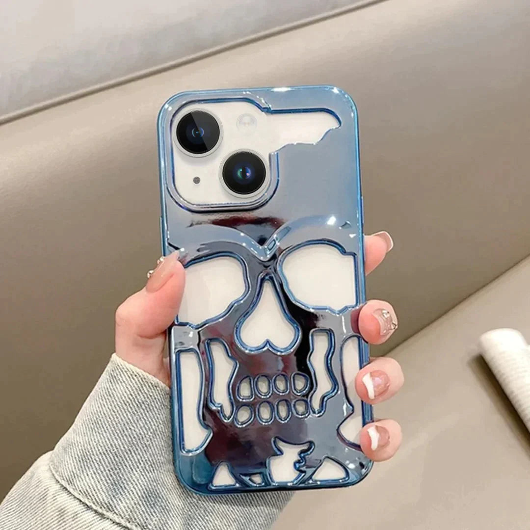 iPhone 13 Hollow Skull Design Case