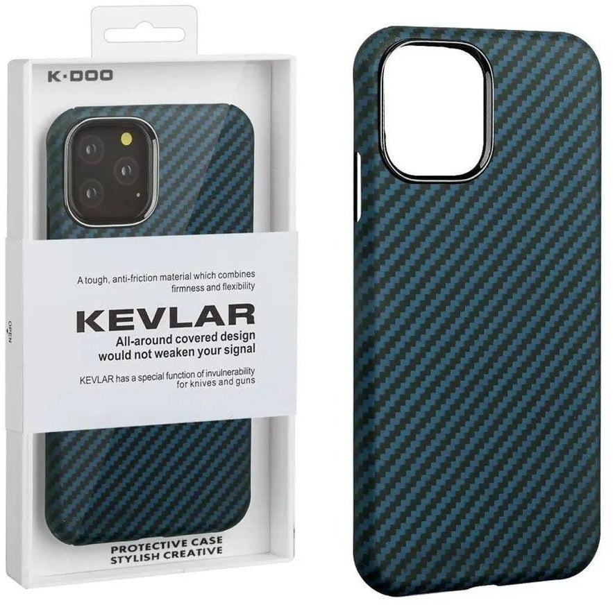 iPhone 14 Pro Max KDOO Carbon Fiber Aramid Kevlar Series Case