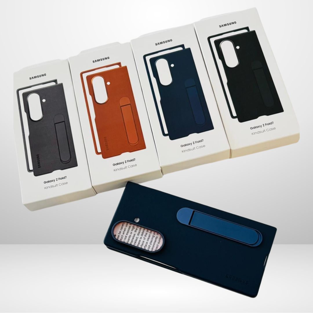 KINDSUIT Leather Case with Metal Stand for Samsung Galaxy Z Fold 7