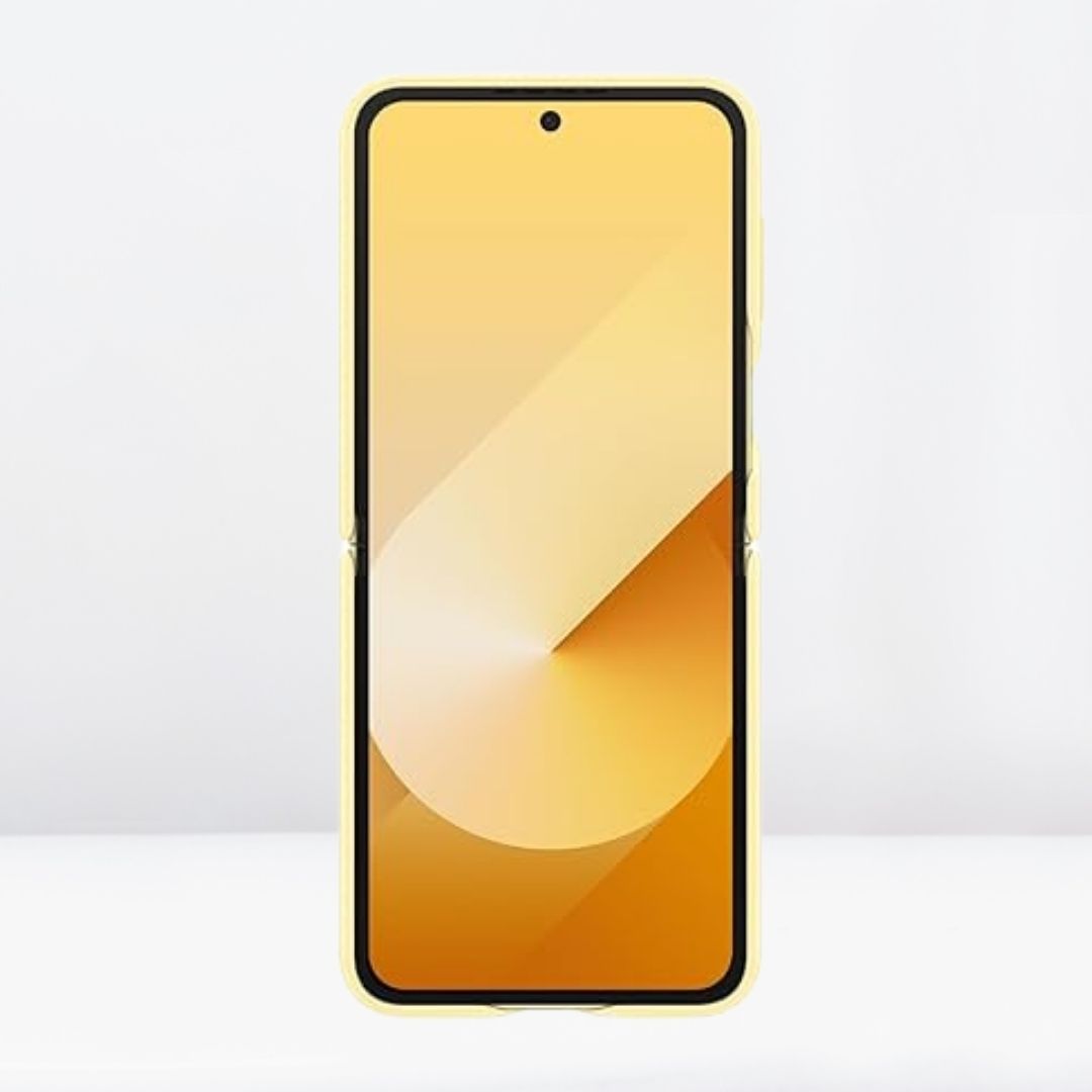 Kindsuit Leather Case for Samsung Galaxy Z Flip 6 (Yellow)