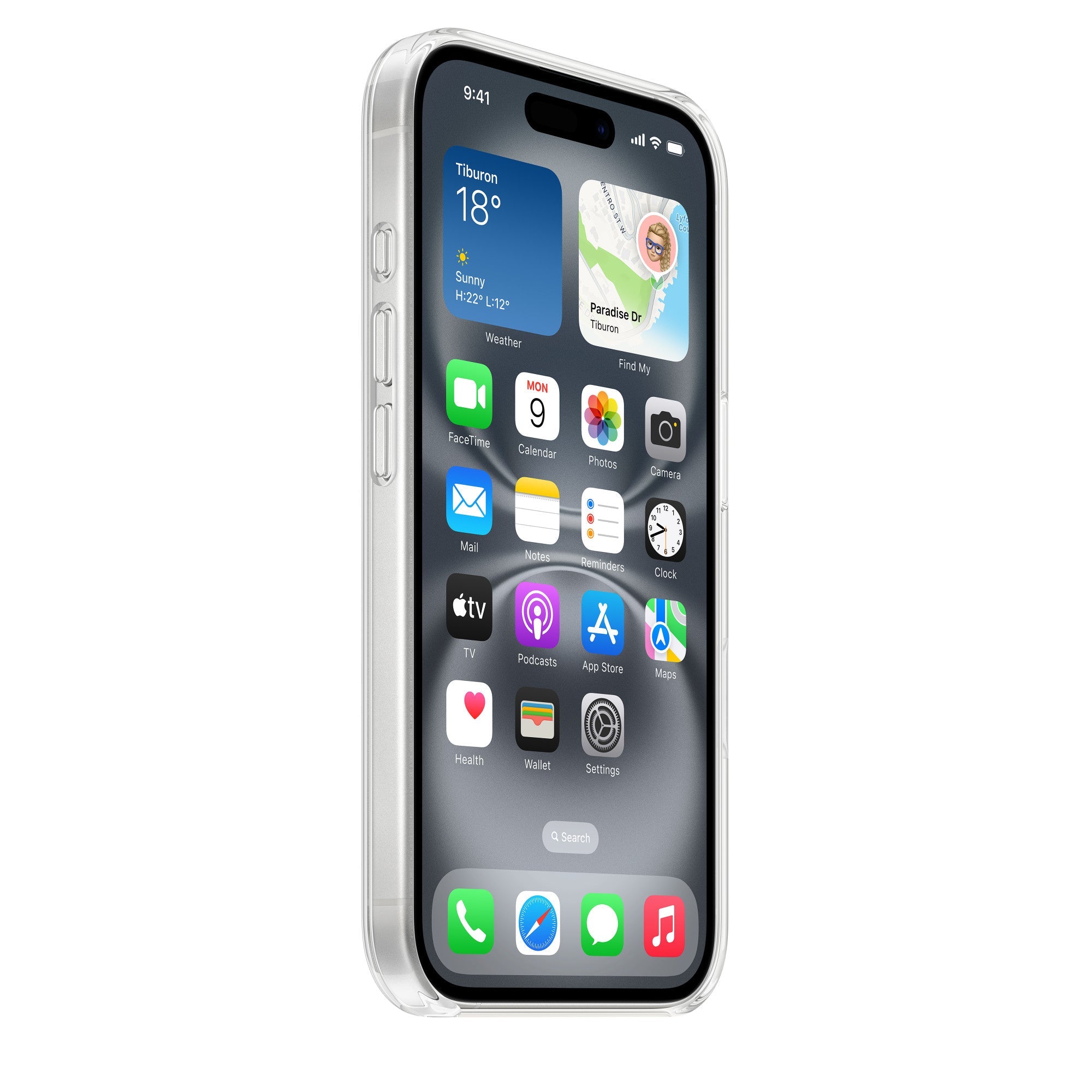 iPhone 17 Cristal Clear Magsafe Back Cover with IC Animation - Transparent