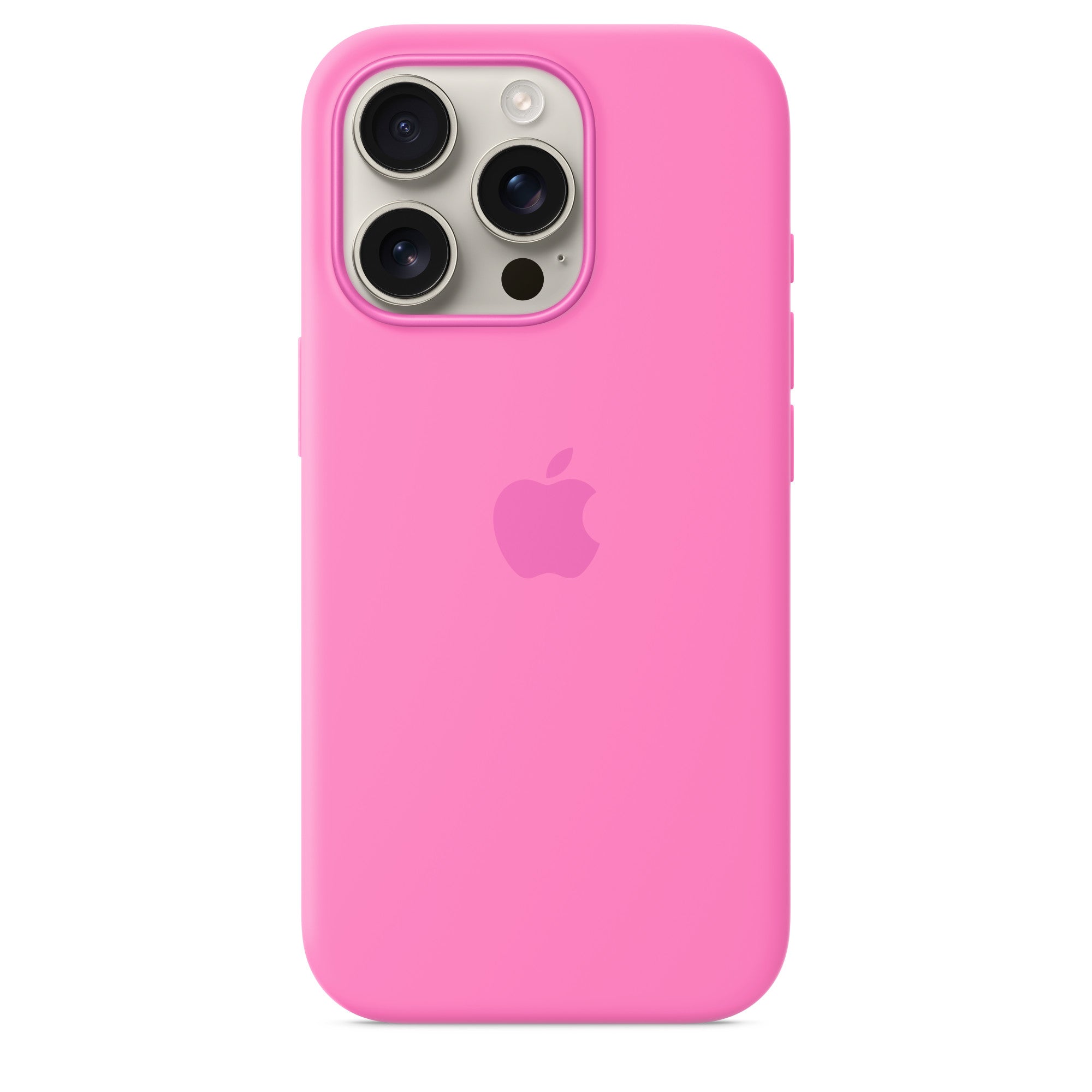 iPhone 16 Pro Silicon Magsafe Case with Camera Control Button & IC Working Animation) - Peony