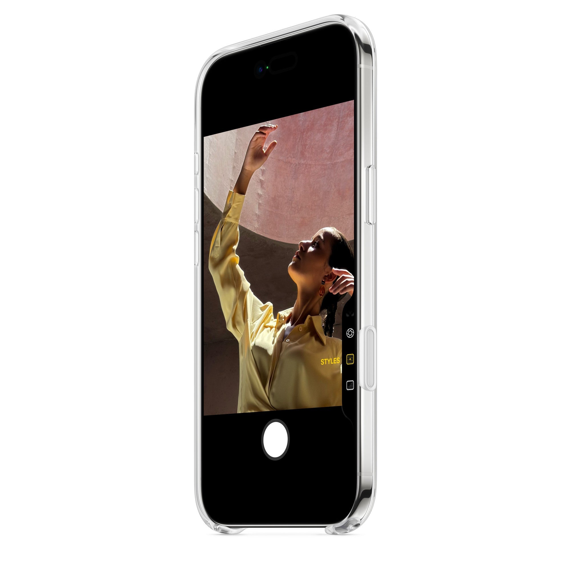 iPhone Air Cristal Clear Magsafe Back Cover with IC Animation - Transparent