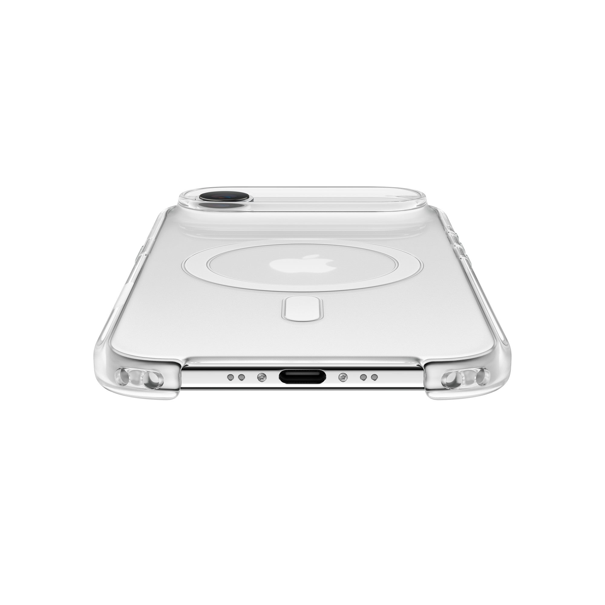 iPhone Air Cristal Clear Magsafe Back Cover with IC Animation - Transparent