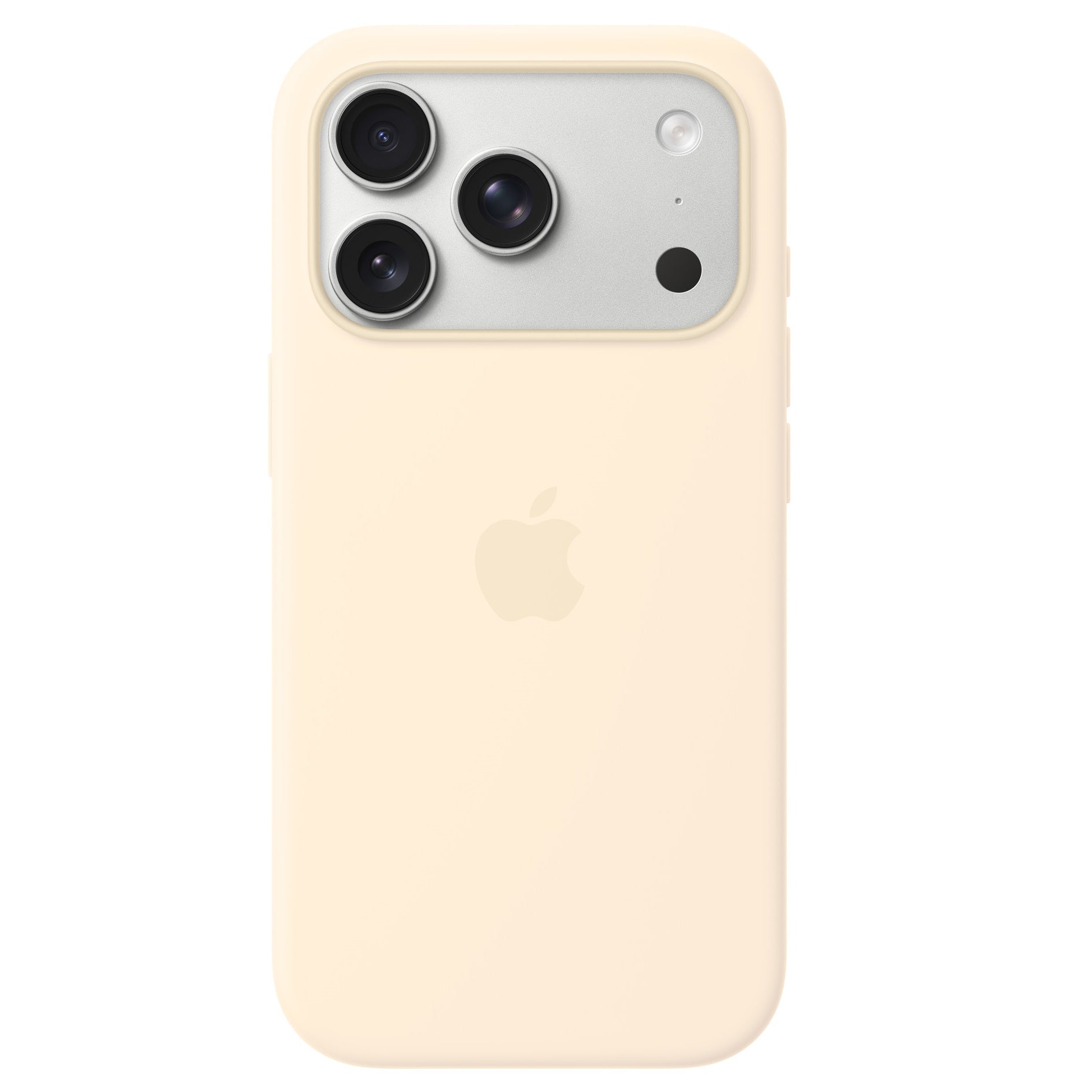 iPhone 18 Pro Max Silicone Back Cover Case with MagSafe - Vanilla