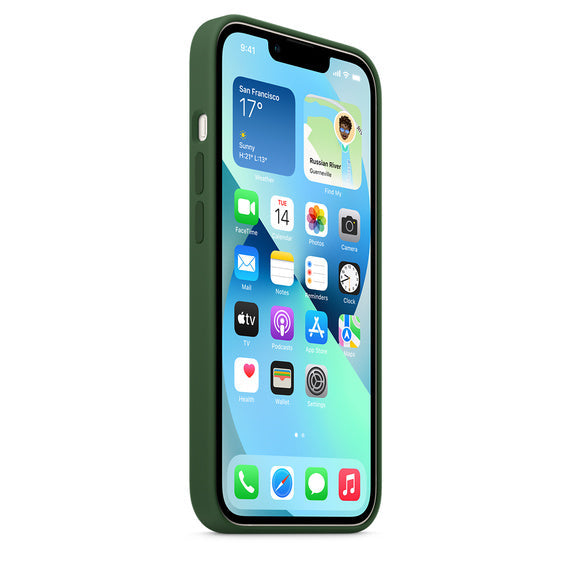 iPhone 13 Liquid Silicon Case with MagSafe - Green