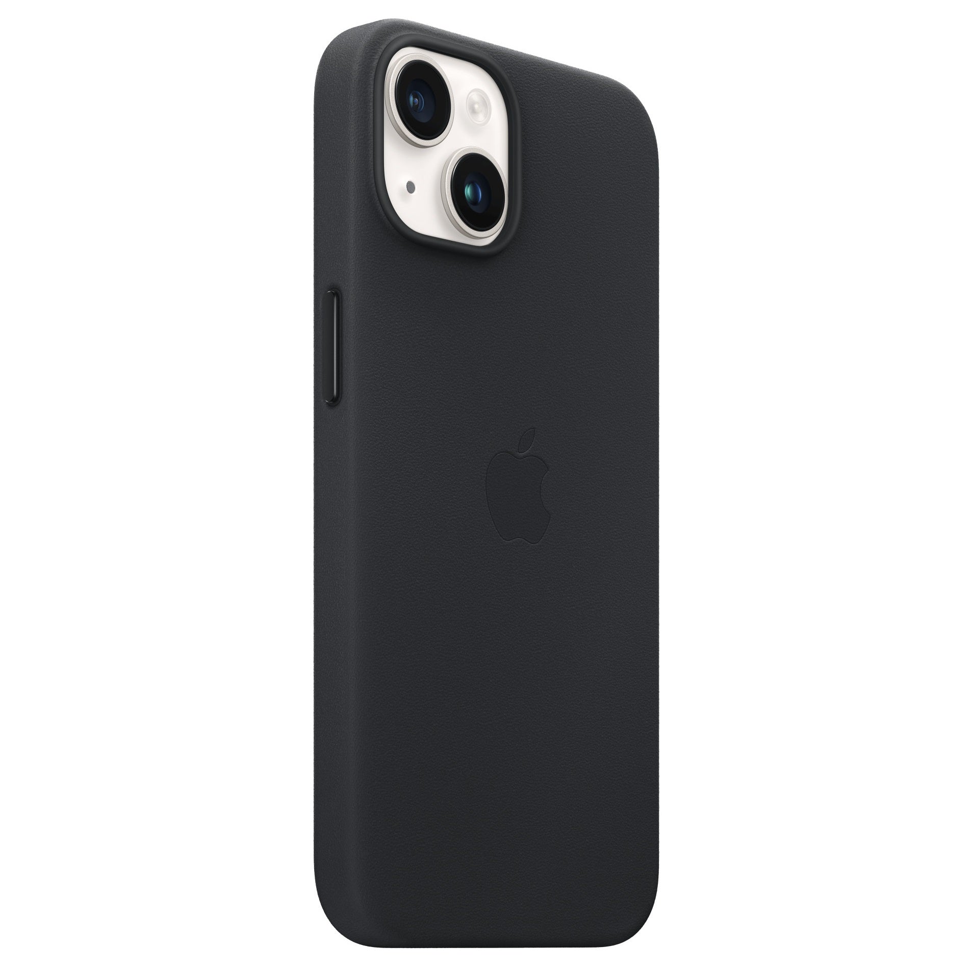 iPhone 15 Leather Back Cover Case with MagSafe – Black