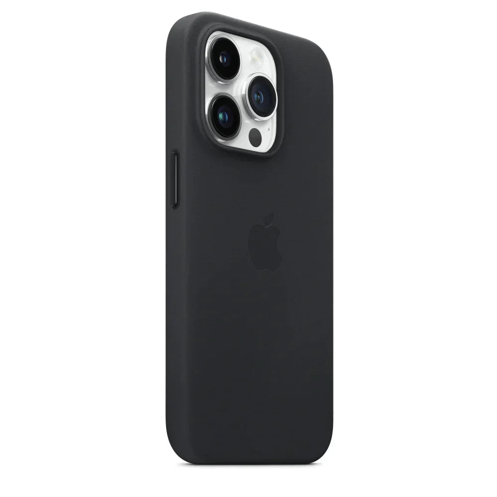 iPhone 13 Pro Max Leather Case - Black