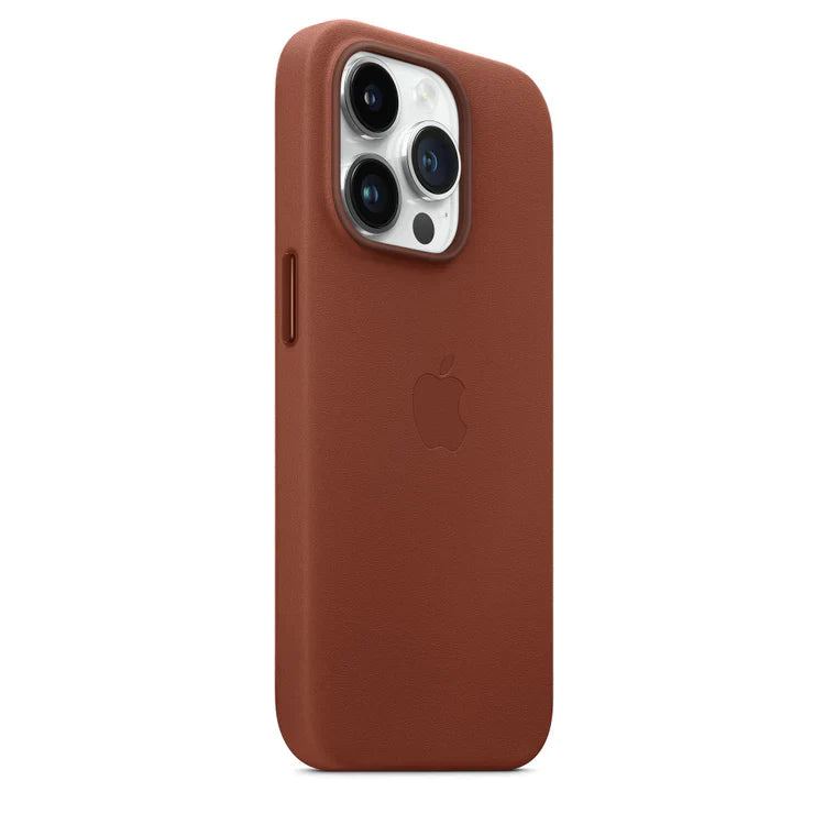 MagSafe Leather Case for iPhone 14 Pro - Umber Brown
