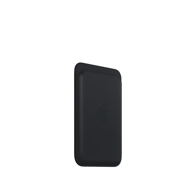 Leather MagSafe Wallet – Slim Magnetic Card Holder for iPhone - Black