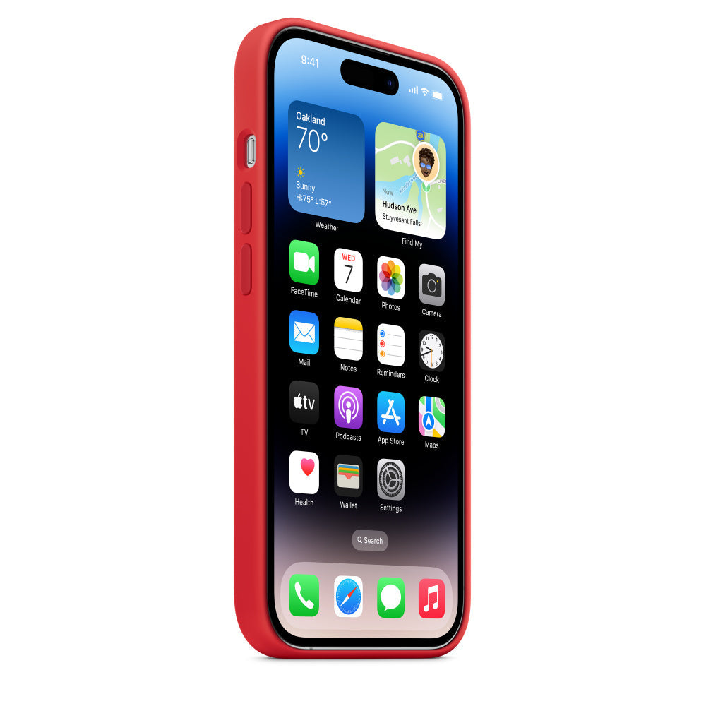 iPhone 13 Pro Max Liquid Silicon Case - Red