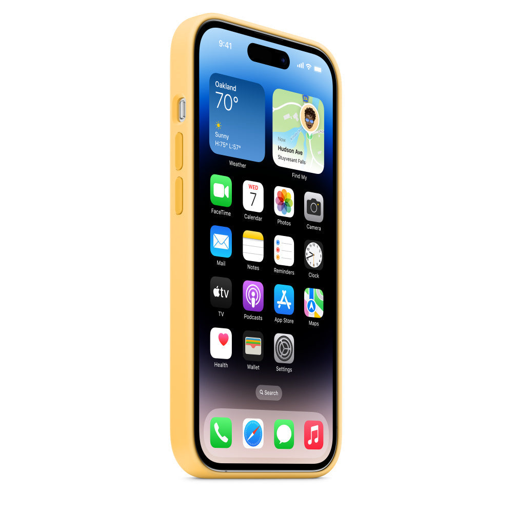 iPhone 13 Pro Max Liquid Silicon Case - Yellow