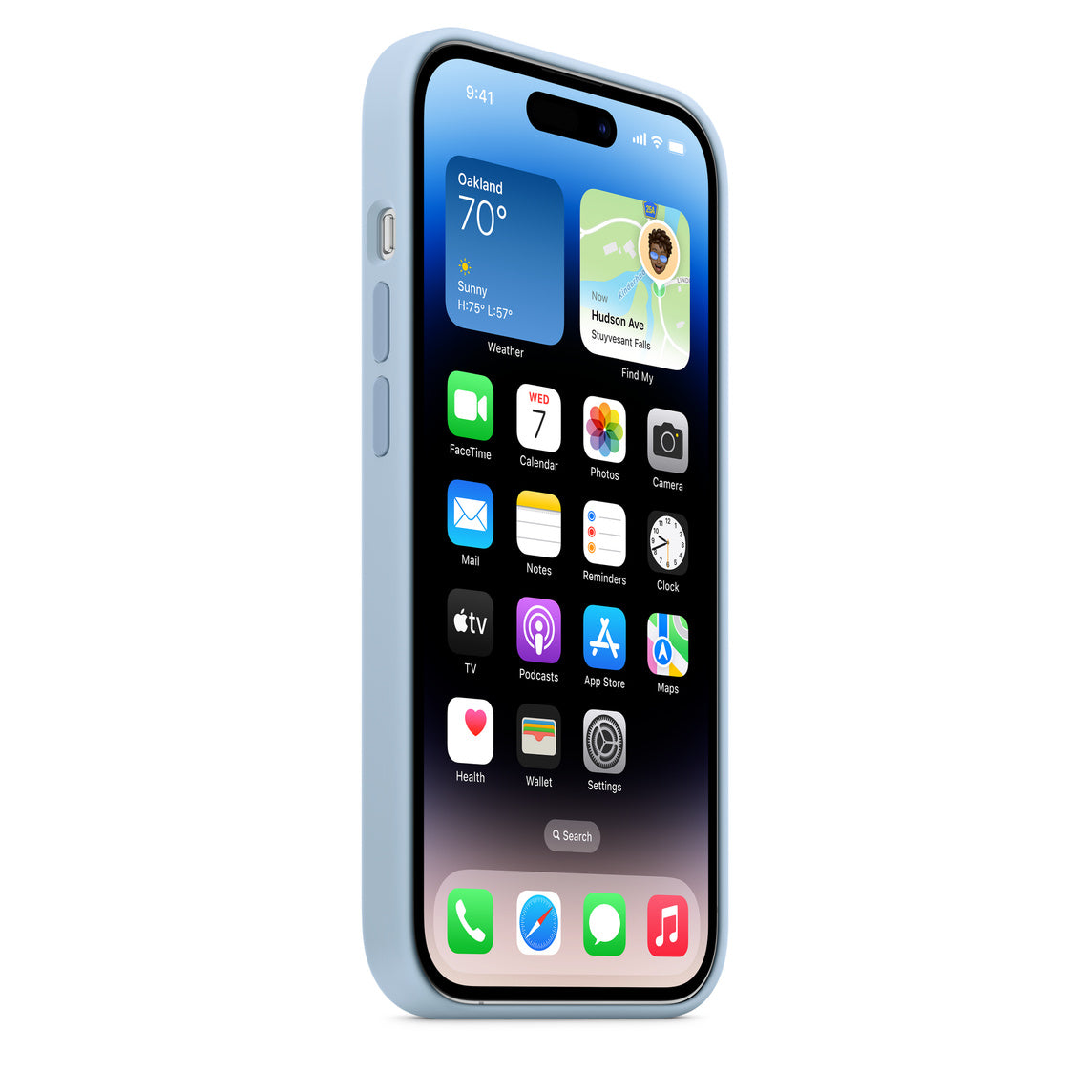 iPhone 12 Pro Max Silicone Cover Original Silicone Case For Apple iPhone 12 Pro Max SkyBlue